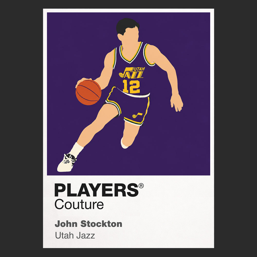 John Stockton Jazz Basketball Icon Frame - Icon Design
