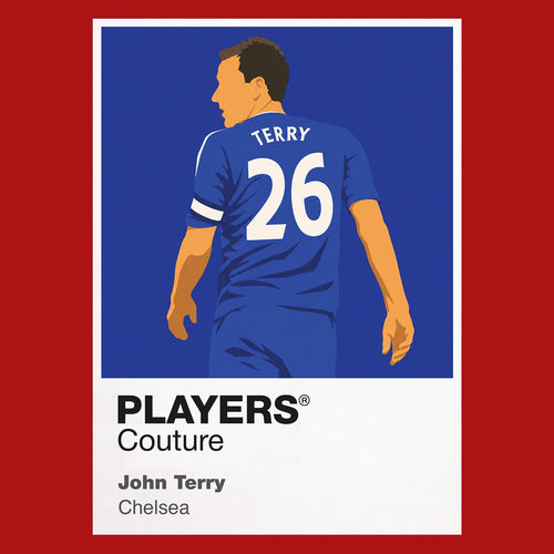 John Terry Chelsea Icon Frame Men's Hoodie — Red Artwork
