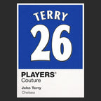 John Terry 26 Football Shirt Frame Men's Hoodie – black close-up detail shot of the John Terry 26 Football Players Couture