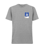 John Terry 26 Football t-shirt – grey men's t-shirt featuring the John Terry 26 Football Players Couture logo