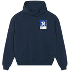 John Terry 26 Football hoodie – navy men's hoodie featuring the John Terry 26 Football Players Couture logo