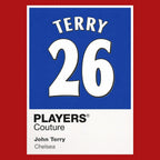 John Terry 26 Football Shirt Frame Men's Hoodie – red close-up detail shot of the John Terry 26 Football Players Couture