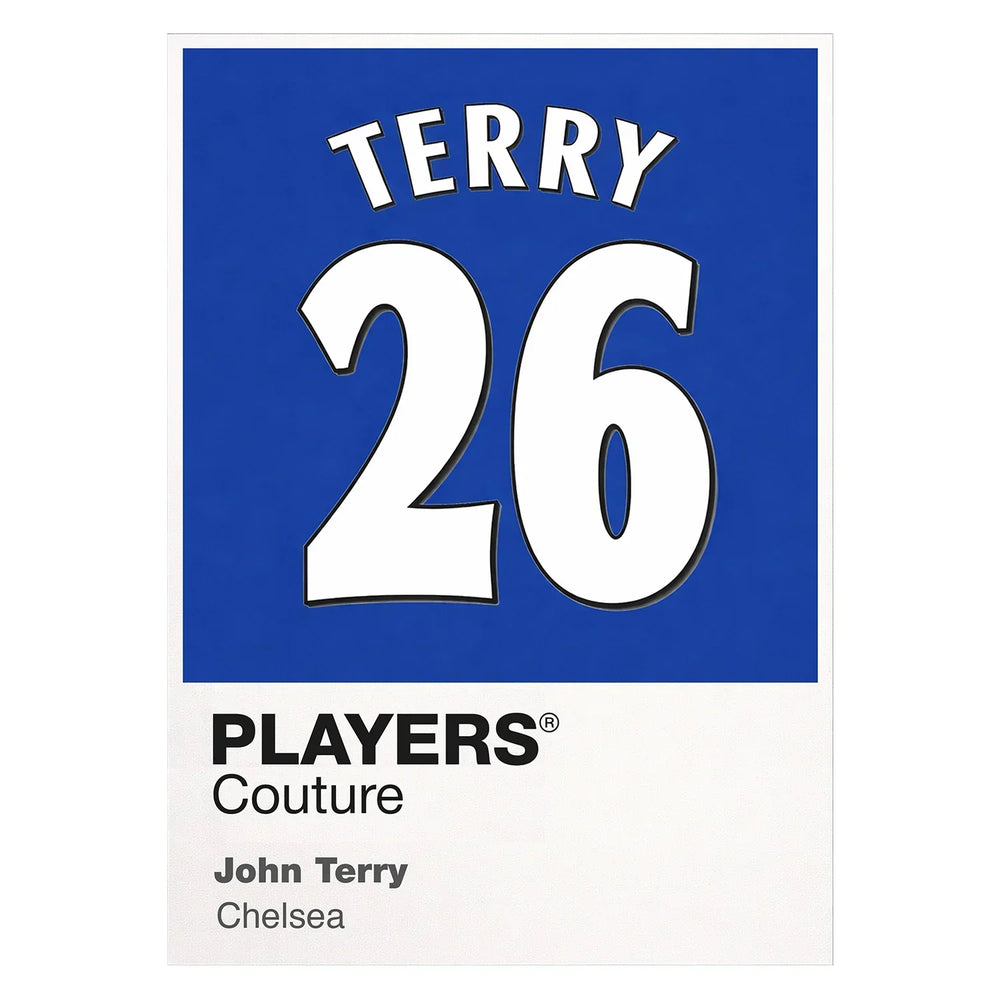 John Terry 26 Football Shirt Frame Men's Hoodie – white close-up detail shot of the John Terry 26 Football Players Couture