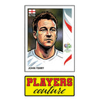 John Terry World Cup Sticker Men's T-Shirt – close-up detail shot of the John Terry World Cup Players Couture logo design