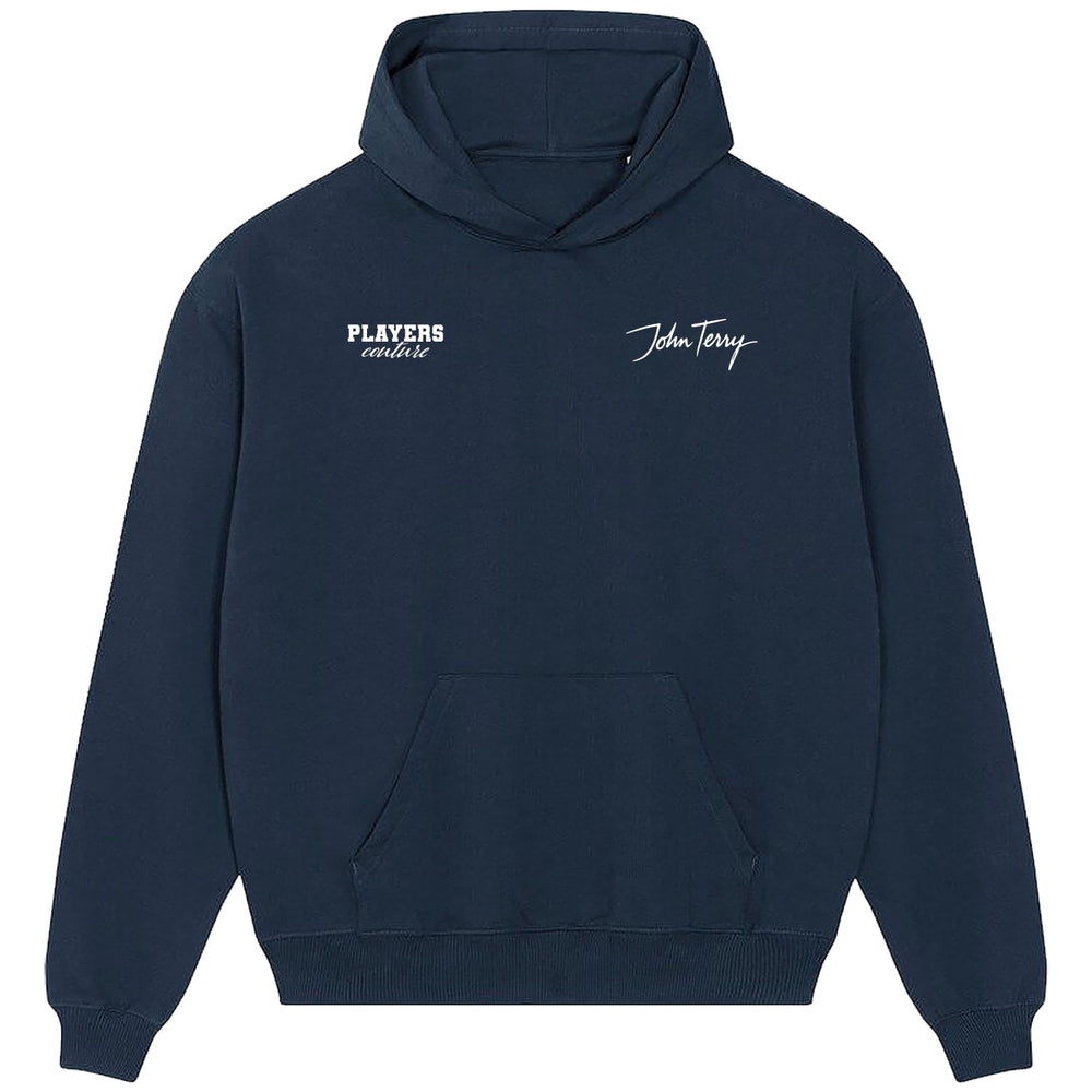 John Terry Script Logo Players Couture Men's Casual Hoodie Navy