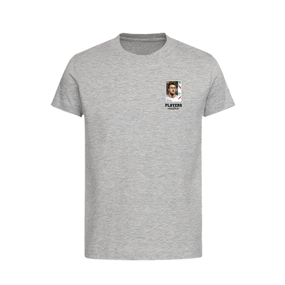 John Terry World Cup Sticker Kids T-Shirt – john terry sticker kids grey tshirt Players Couture design