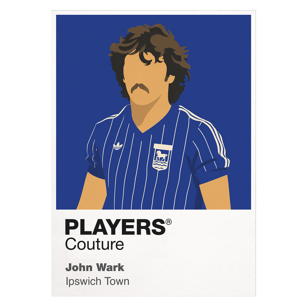John Wark Ipswich Town Icon Frame — White