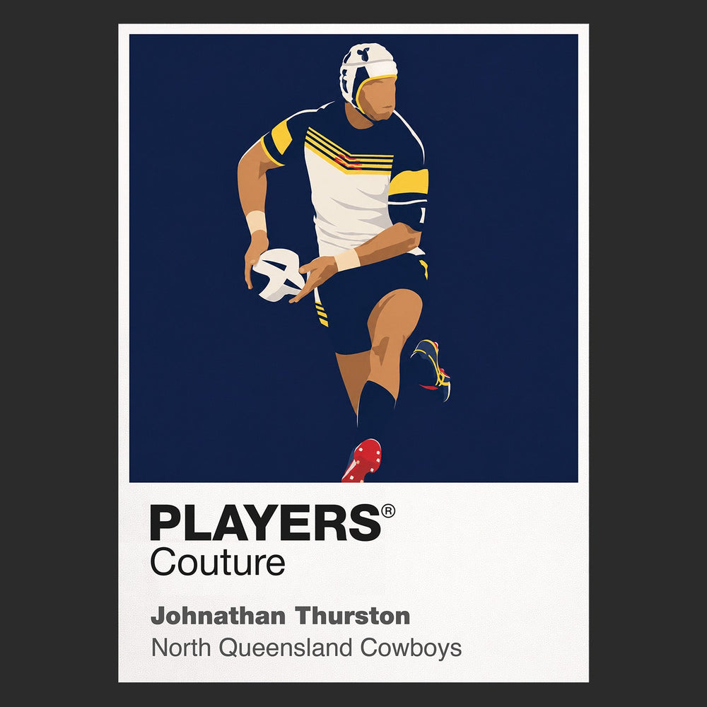 Johnathan Thurston North Queensland Cowboys rugby league T-shirt black