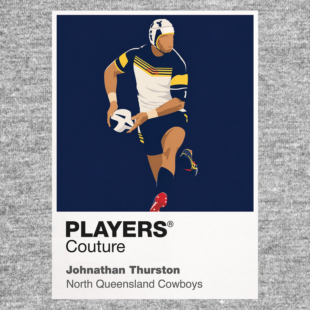 Johnathan Thurston North Queensland Cowboys rugby league hoodie grey