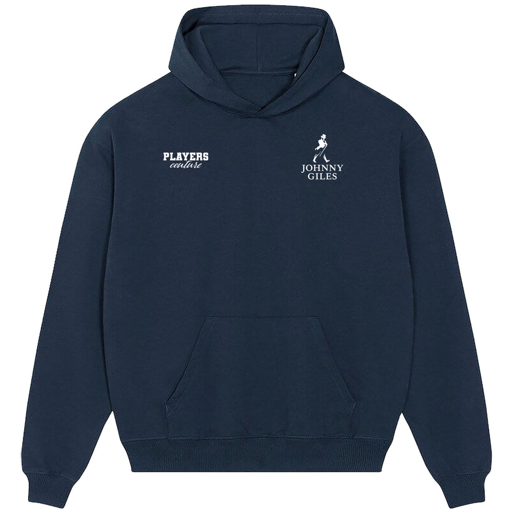 Johnny Giles Logo Players Couture Men's Casual Hoodie Navy