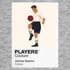 Johnny Haynes Fulham Icon Frame Men's Hoodie — Gray Artwork