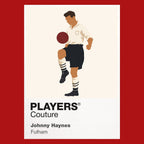 Johnny Haynes Fulham Icon Frame Men's Hoodie — Red Artwork