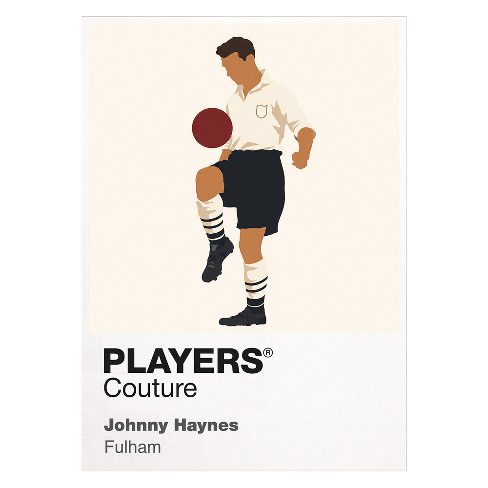 Johnny Haynes Fulham Icon Frame — White