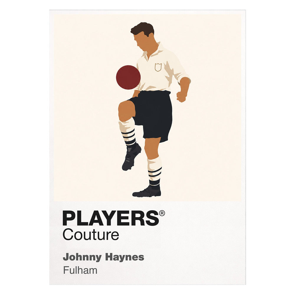 Johnny Haynes Fulham Icon Frame — White