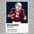 Johnny Manziel Texas A&M Aggies American Football Icon Frame Men's Hoodie