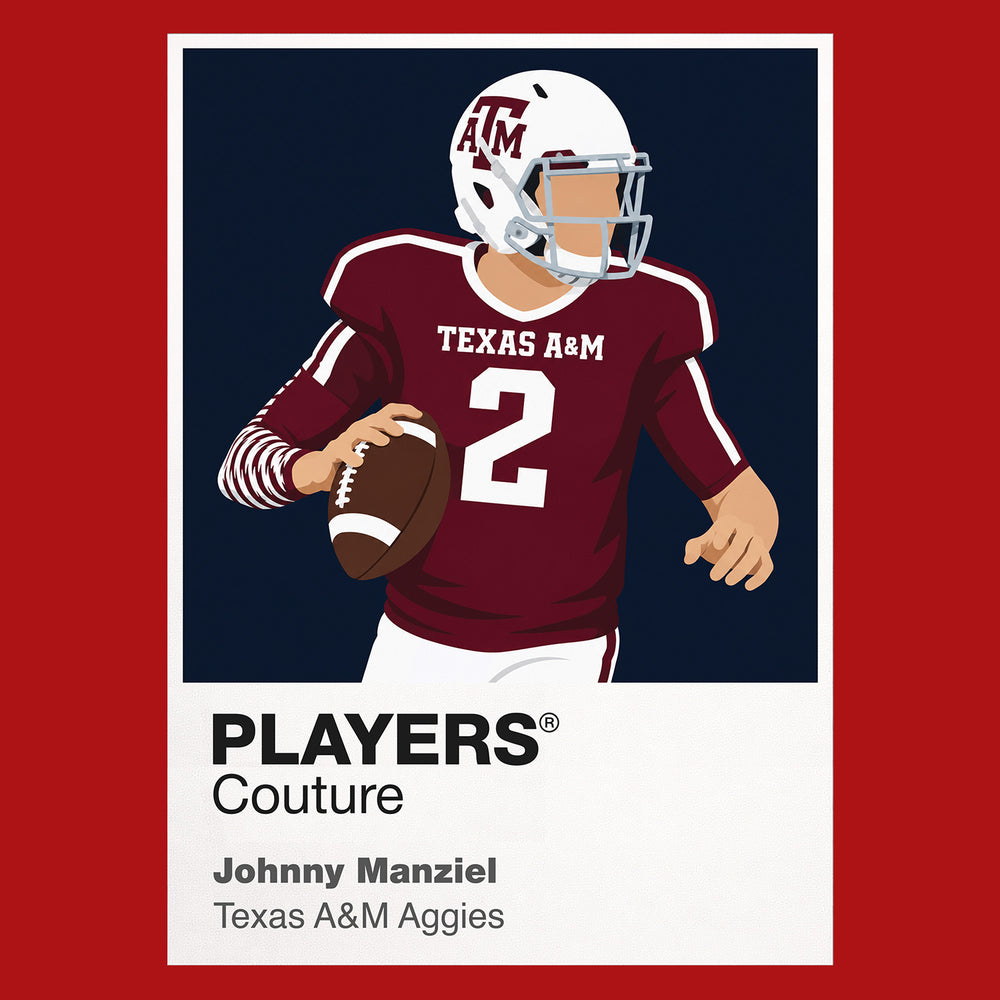 Johnny Manziel Texas A&M Aggies American Football Icon Frame Men's Hoodie