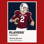 Johnny Manziel Texas A&M Aggies American Football Icon Frame Men's Hoodie