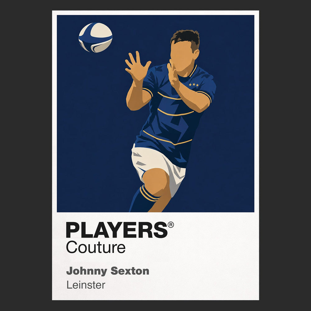 Johnny Sexton Leinster Rugby Union Icon Frame Men's T-Shirt – image 9