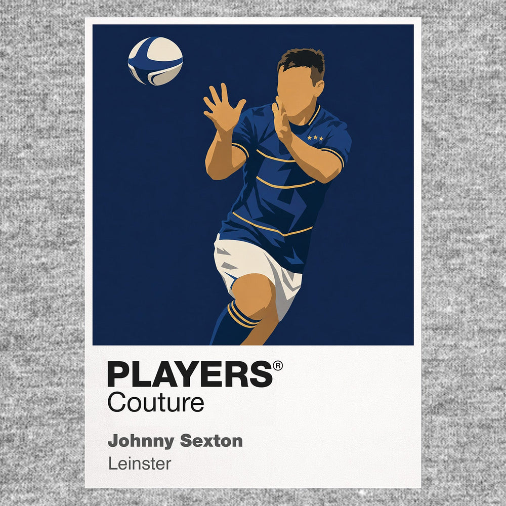 Johnny Sexton Leinster Rugby Union Icon Frame Men's Hoodie – image 6
