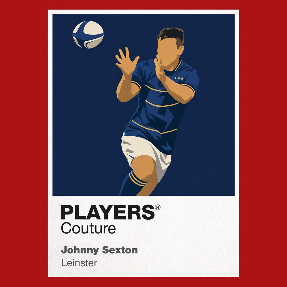 Johnny Sexton Leinster Rugby Union Icon Frame Men's Hoodie – image 7