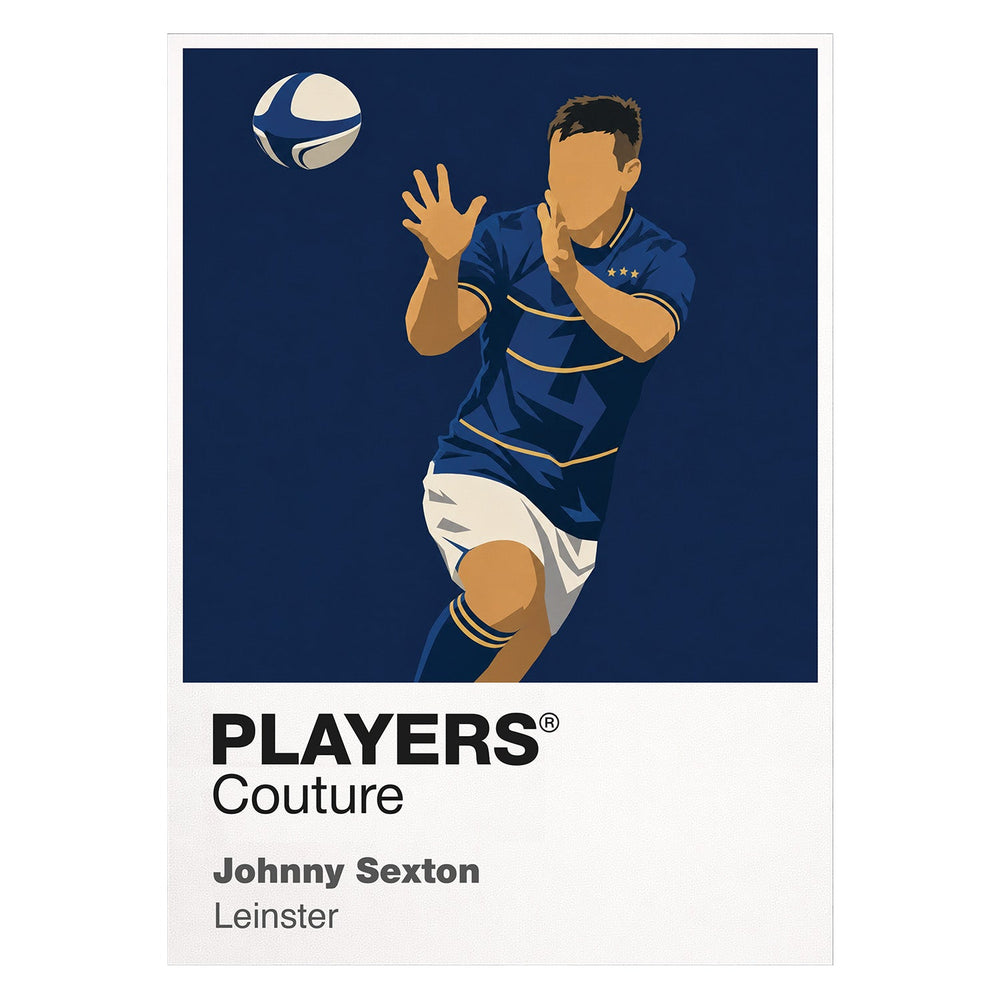 Johnny Sexton Leinster Rugby Union Icon Frame Men's Hoodie – image 8