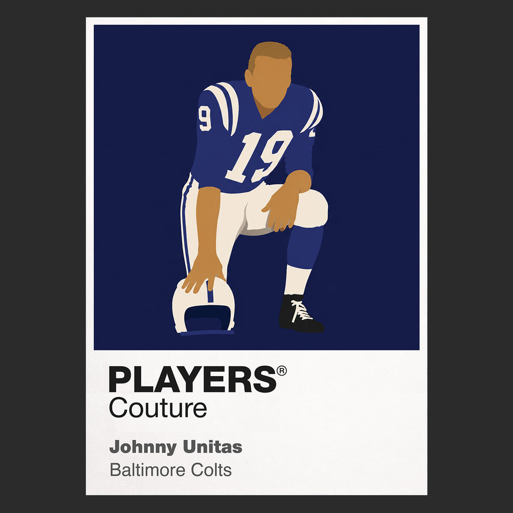 Johnny Unitas Colts American Football Icon Frame Men's Hoodie