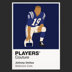 Johnny Unitas Colts American Football Icon Frame Men's T-Shirt