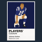 Johnny Unitas Colts American Football Icon Frame Men's T-Shirt