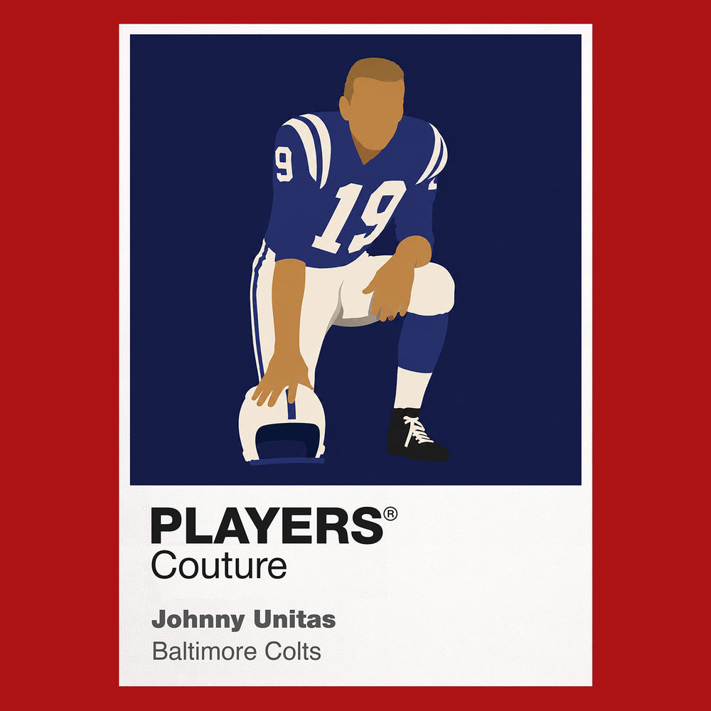 Johnny Unitas Colts American Football Icon Frame Men's Hoodie