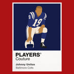 Johnny Unitas Colts American Football Icon Frame Men's T-Shirt