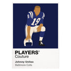 Johnny Unitas Colts American Football Icon Frame Men's T-Shirt