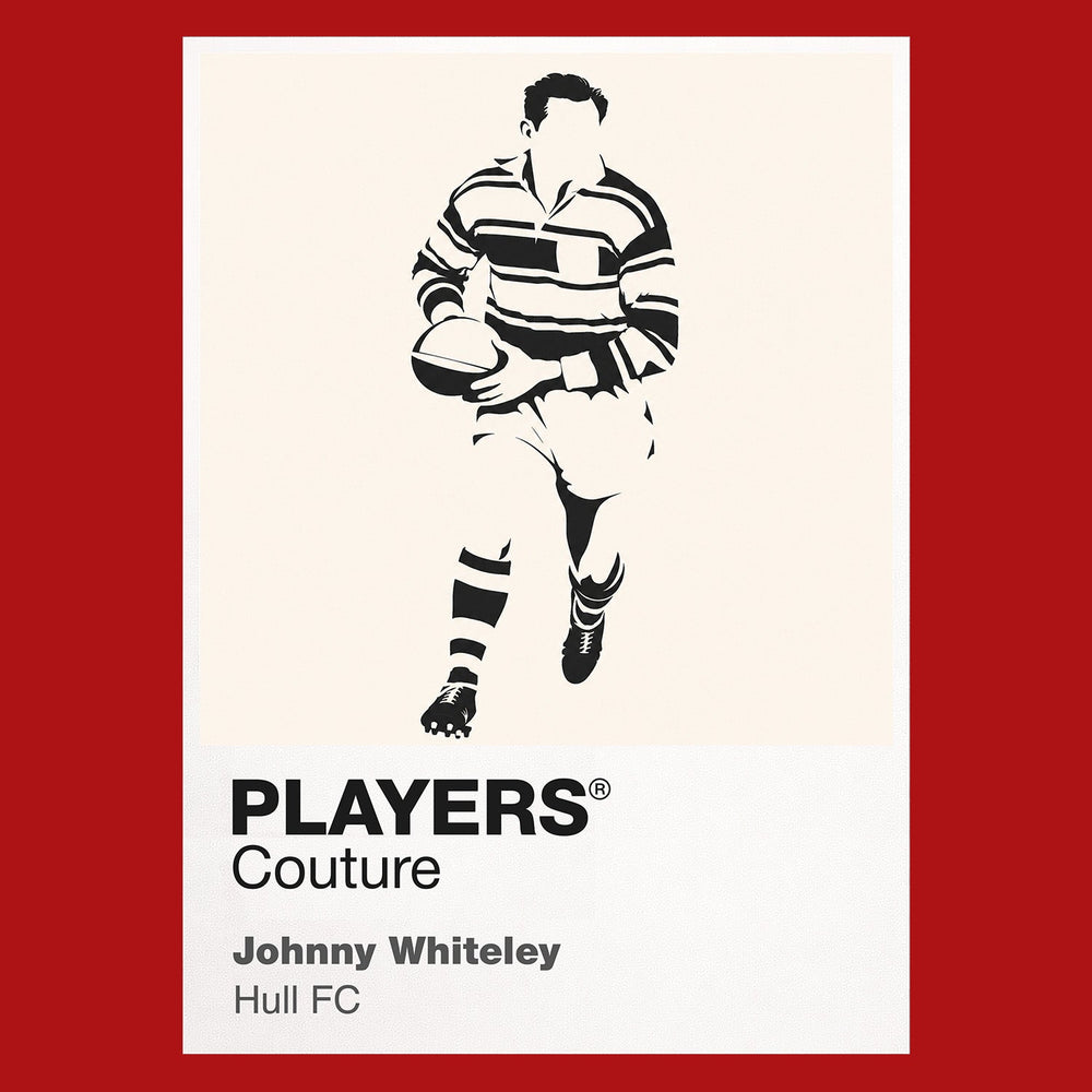 Johnny Whiteley Hull FC rugby league T-shirt red