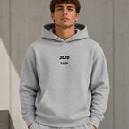 jojo name-print hoodie - grey