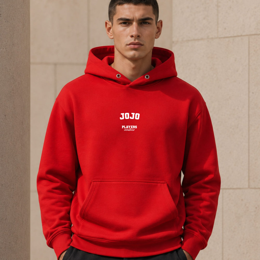 jojo name-print hoodie - red