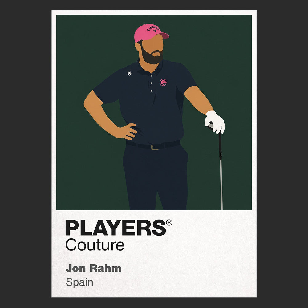 Jon Rahm 2 Golf Icon Frame Men's Polo Shirt