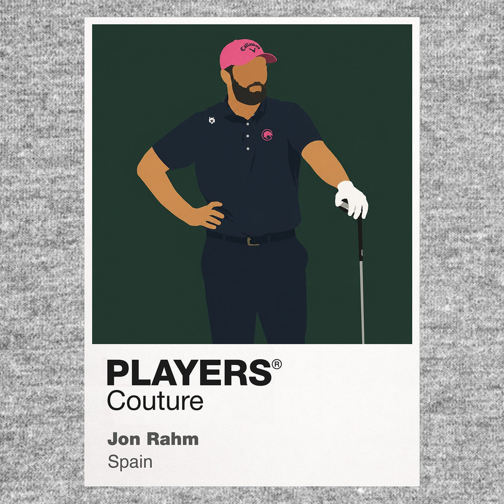 Jon Rahm 2 Golf Icon Frame Men's Polo Shirt
