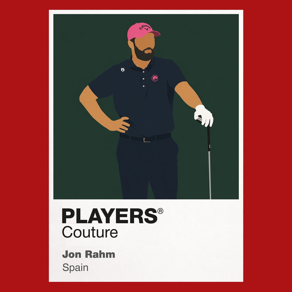 Jon Rahm 2 Golf Icon Frame Men's Polo Shirt
