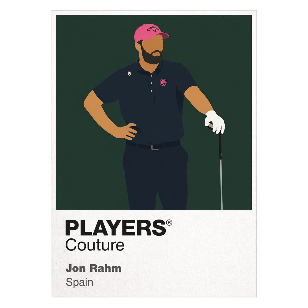 Jon Rahm 2 Golf Icon Frame Men's Polo Shirt