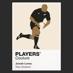 Jonah Lomu Rugby Union Icon Frame Men's T-Shirt – image 9