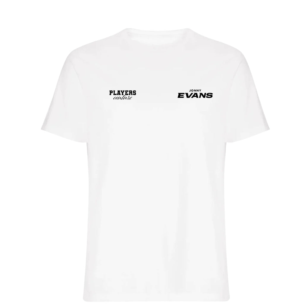 Jonny Evans Logo Players Couture Mens T-Shirt White