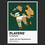 Joost van der Westhuizen Rugby Union Icon Frame Men's T-Shirt – image 9