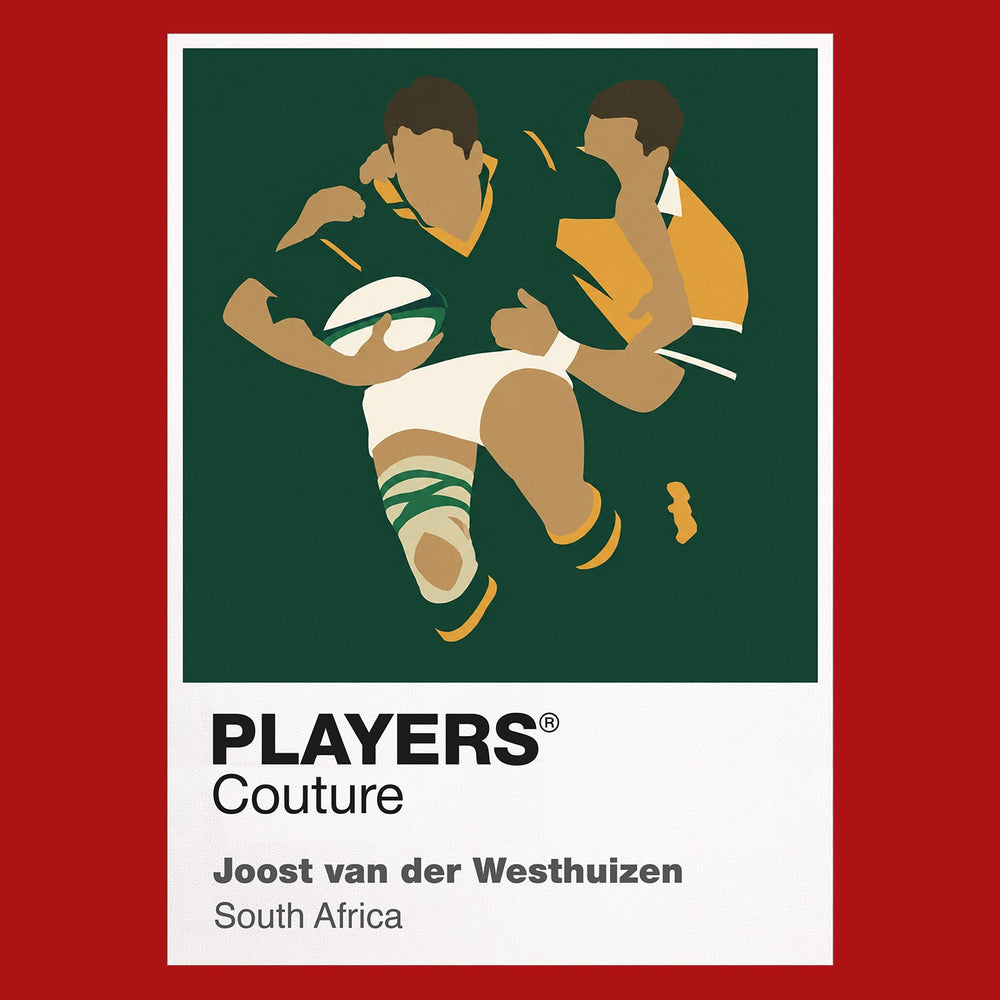 Joost van der Westhuizen Rugby Union Icon Frame Men's Hoodie – image 7