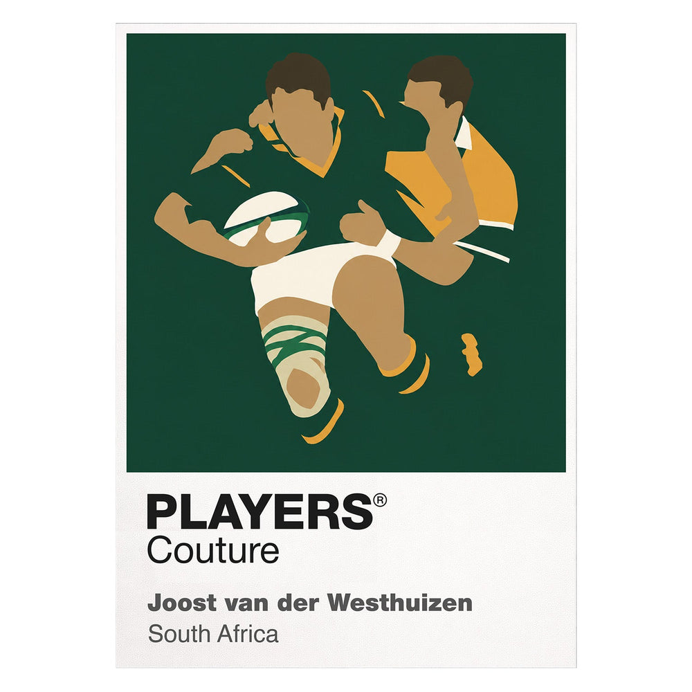 Joost van der Westhuizen Rugby Union Icon Frame Men's Hoodie – image 8