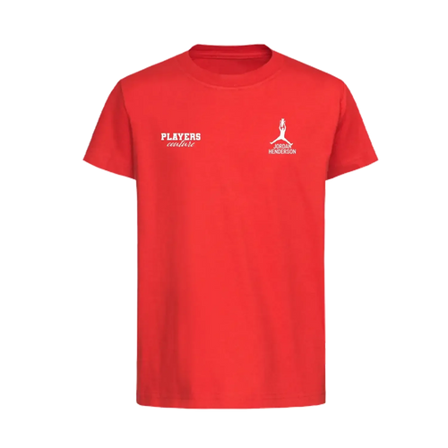 Jordan Henderson t-shirt – red kids' t-shirt featuring the Jordan Henderson Players Couture logo