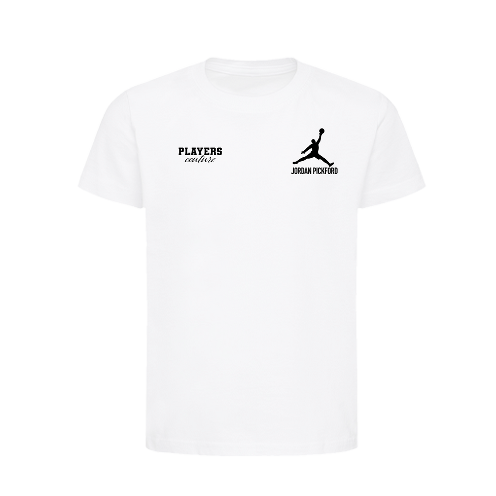 Jordan Pickford Logo Players Couture Kids T-Shirt White