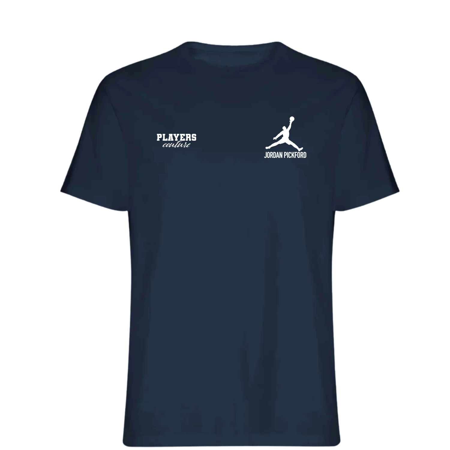 Jordan Pickford Logo Players Couture Mens T-Shirt Navy