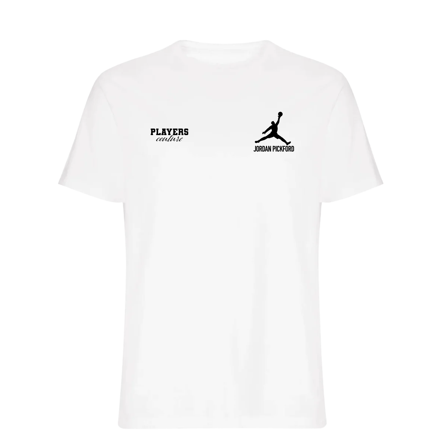 Jordan Pickford Logo Players Couture Mens T-Shirt White