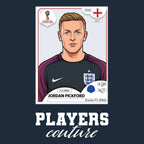 Jordan Pickford World Cup Sticker Kids T-Shirt – jordan pickford navy Players Couture design