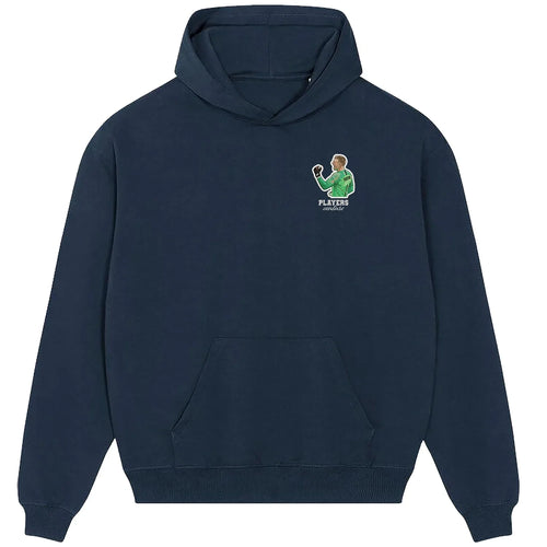 Jordan Pickford hoodie – navy men's hoodie featuring the Jordan Pickford Players Couture logo