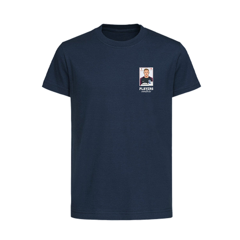Jordan Pickford World Cup Sticker Kids T-Shirt – jordan pickford sticker kids navy tshirt Players Couture design